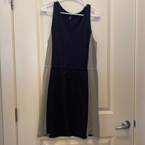 Gap navy and grey color blocked dress